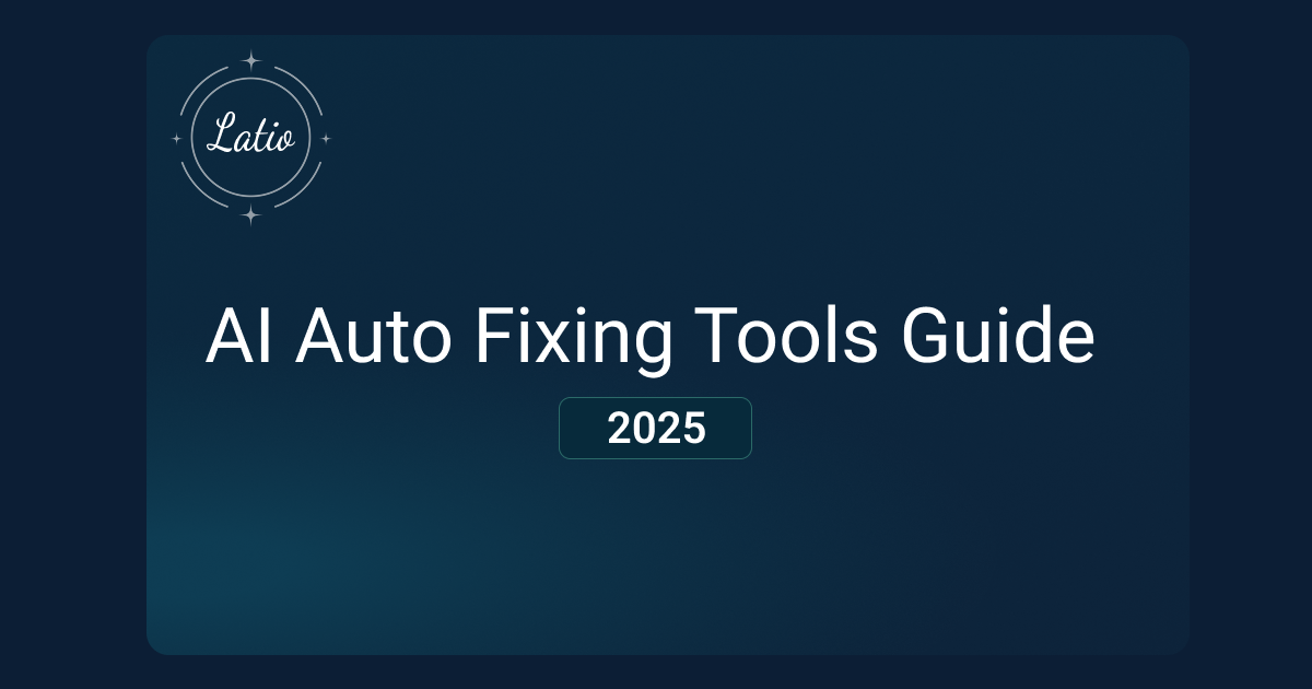 2025 AI AutoFixing Tools Guide